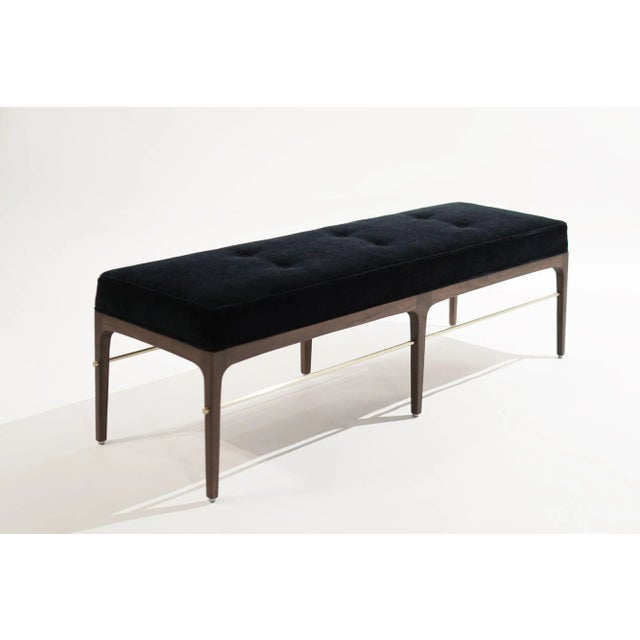 Linear Bench in Dark Wanut Series 60 by Stamford Modern For Sale - Image 4 of 12