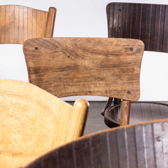 Bentwood Debrecen Panel Back Dining Chairs, 1940s, Set of 4 For Sale - Image 10 of 18