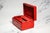 Animal Skin Nice Antique Mark Cross Red Leather Jewelry Box Luxury Case With Lock & Key Home Decor For Sale - Image 7 of 18