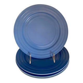 1930s Hazel Atlas Moderntone Platonite Plates - Set of 4 For Sale
