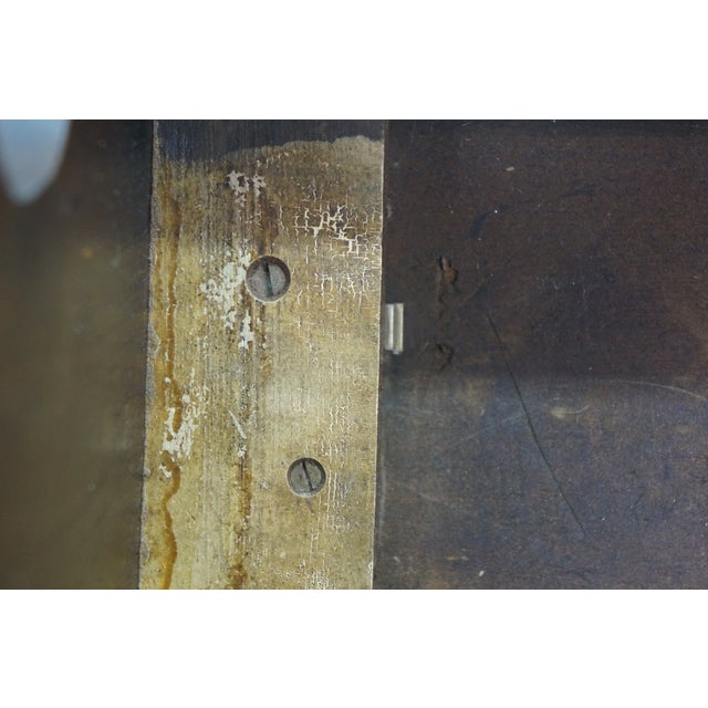 Antique Primitive Early American Oak Footstool Step Stool Rest Ottoman 16" For Sale - Image 14 of 14