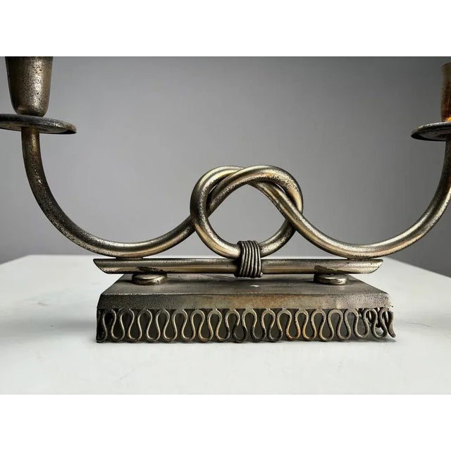 Mid-Century Metal Candleholder by Gio Ponti, Italy, 1950s For Sale - Image 3 of 7