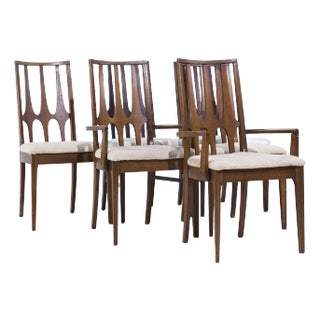 Broyhill Brasilia Mid Century Walnut Dining Chairs - Set of 6 For Sale