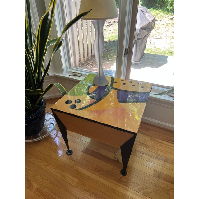 1990s 1990’s Postmodern Benjamin Le Coffee Table and Side Table For Sale - Image 5 of 6