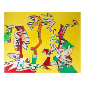 Abstract Acrylic on Paper Painting by James L. Bruch