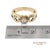 0.13 Ct Natural Diamond 14k Yellow Gold Openwork Scroll Design Ring, Size 5 For Sale - Image 11 of 13