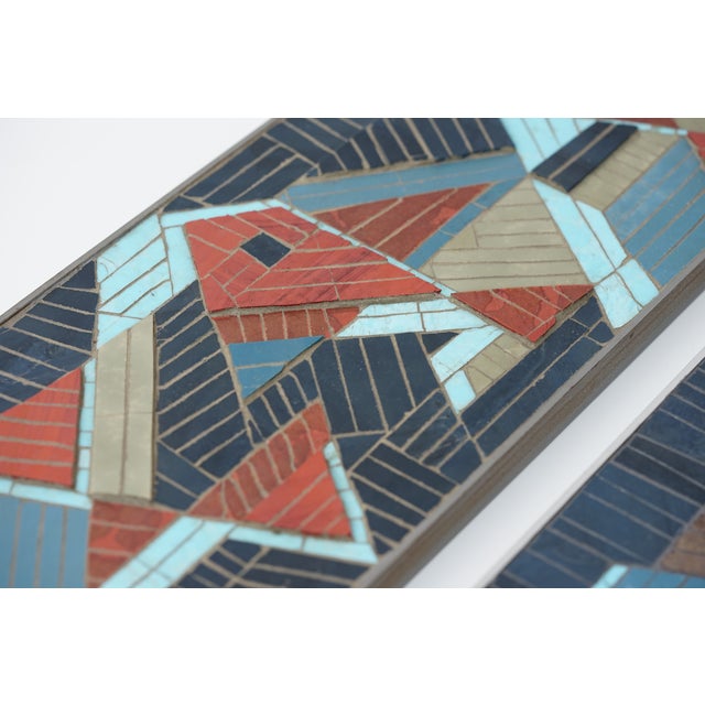 Black Mid-Century Mosaic Fish Wall Plates by R. Zimmermann for Ritter, 1950s, Set of 2 For Sale - Image 8 of 14