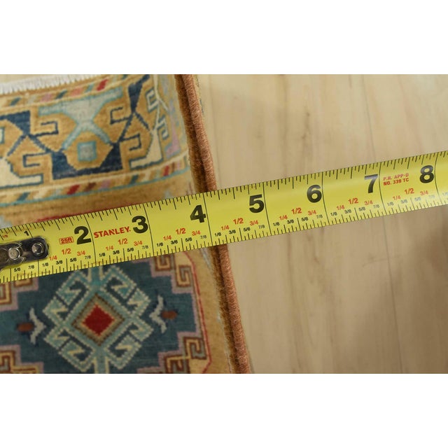 Kazak Runner 2’9” X 9’6” Brown Wool Tribal Hand-Knotted Oriental Rug For Sale - Image 11 of 13