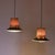 Metal Hanging Lamps in Wicker, Black Metal, and Glass, 1950s, Set of 2 For Sale - Image 7 of 8