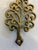 Mid-Century Modern Vintage Brass Tree of Life Trivet For Sale - Image 3 of 5