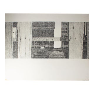Graphite Drawing by James Spencer Russell For Sale
