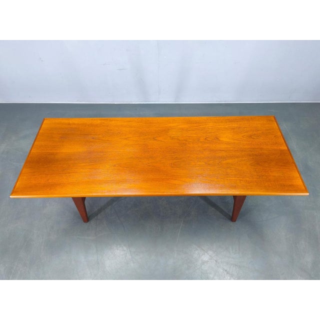Danish Mid-Century Teak Coffee Table with Shelf, 1960s For Sale - Image 3 of 12