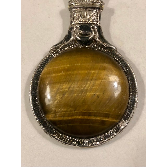 Mid-Century Modern Vintage Tigers Eye Bottle Opener For Sale - Image 3 of 9