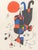 Joan Miro (Spanish, 1893-1983), "Figures and Dog in Front of the Sun", Screenprint in Colors, numbered edition "177/275"...