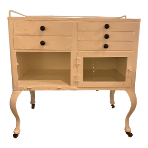 1920s Steel Medical Cabinet