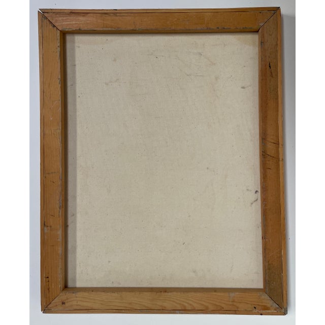 Wood 1980s Impressionist Style Portrait - Oil on Canvas by Hannah Dalbey #2 - For Sale - Image 7 of 7