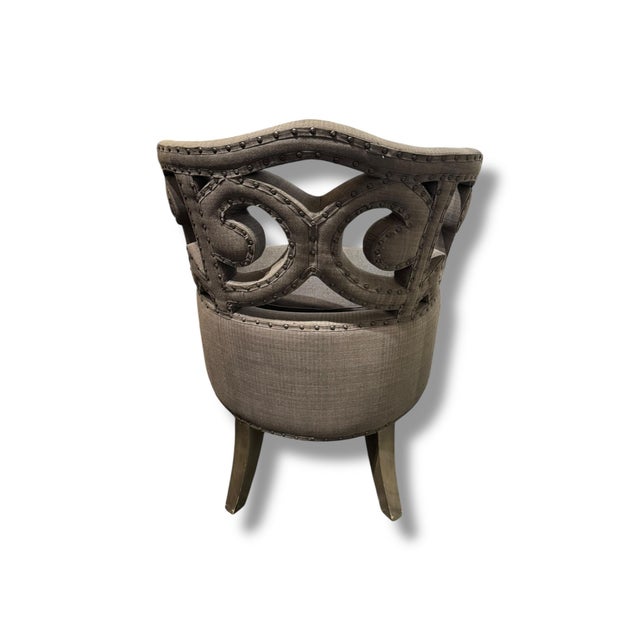 Set of 2 Sculptural Side Chairs For Sale - Image 4 of 5