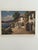 Italian Coastal Village Oil Painting, Attributed to Garelli, Mid-Century For Sale - Image 4 of 11