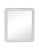 Contemporary Fleur Home Carnival Gras Rectangle Mirror in Graytint, 38x49 For Sale - Image 3 of 3
