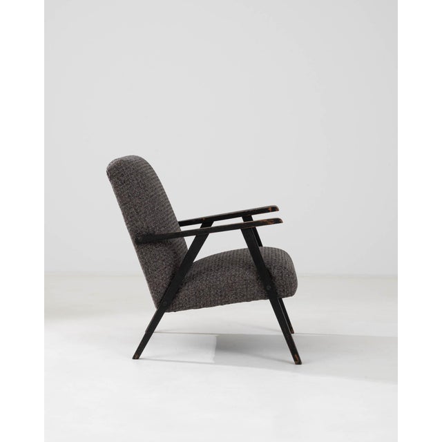 Mid-Century Modern 1960s Czech Upholstered Armchair For Sale - Image 3 of 18