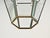 Hexagonal Brass and Glass Chandeliers after Adolf Loos, Italy, 1950s, Set of 2 For Sale - Image 6 of 12