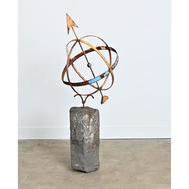 English 19th Century Garden Armillary Sphere on Column For Sale In Baton Rouge - Image 6 of 11
