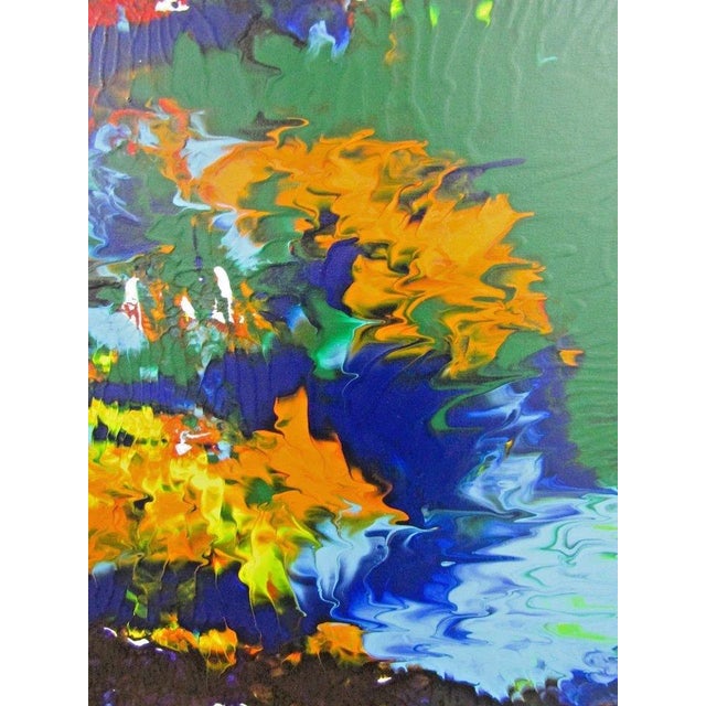Artist Mark Adler Vibrant Contemporary Abstract Acrylic Painting on Canvas For Sale In Miami - Image 6 of 8