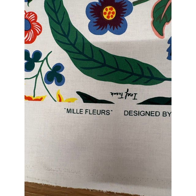 Folk Art Svenskt Tenn Mille Fleurs Fabric - 5' Piece For Sale - Image 3 of 4