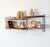Mid-Century Modern Small Scandinavian Wall-Mounted Bookcase in Wood and Metal, 1960s For Sale - Image 3 of 7