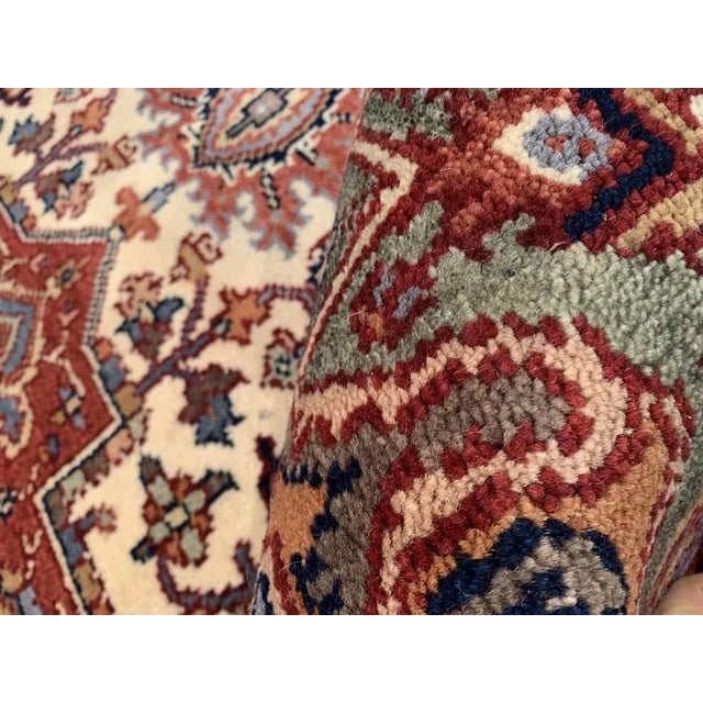 Textile Pasargad Rust Fine Hand-Knotted Serapi Design Rug 6' X 9' For Sale - Image 7 of 8