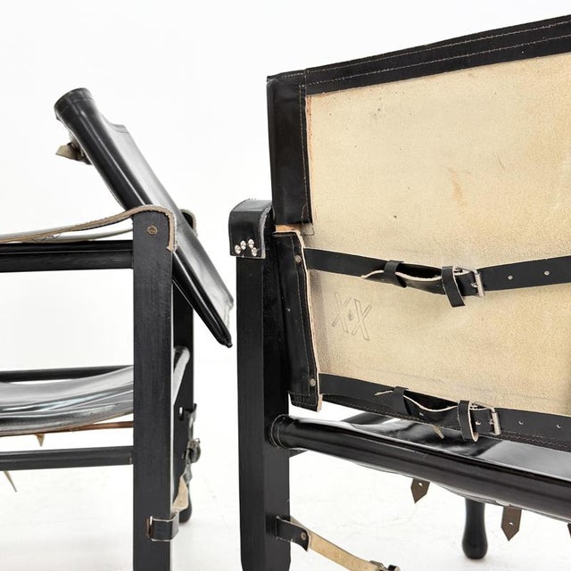 Animal Skin Mid-Century Modern Safari Chair by Aage Bruun & Son, Denmark, 1960s For Sale - Image 7 of 18