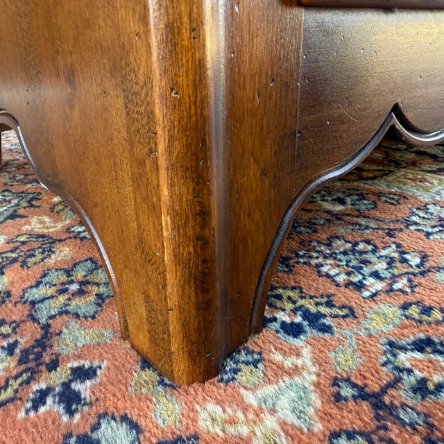 1980s Ethan Allen Country French Solid Birch 6 Drawer Highboy Armoire Dresser (26-5305 Fruitwood) For Sale - Image 15 of 18