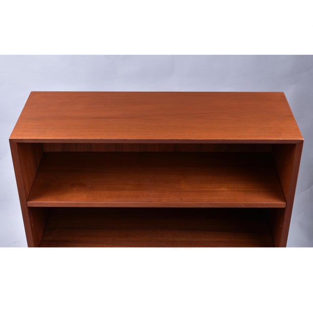 Brown Mid-Century Modern Danish Teak Bookcase by Lyby Mobler For Sale - Image 8 of 13