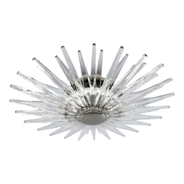 Quincy Flush Mount Light Fixture 17.5” Diam by Chapman Myers for Visual Comfort For Sale