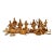 Large Handmade Holy Land Olive Wood Figurine Carving Set Nativity. 20 Pc Set. For Sale