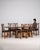 19th Century France Black Wood Dining Set For Sale In Greensboro - Image 6 of 11