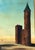 Modern Álvaro Guillot Surrealist Fortress Landscape Oil Painting, Signed For Sale - Image 3 of 15
