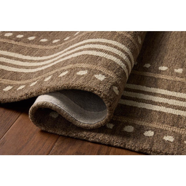 Contemporary Chris Loves Julia x Loloi Alfie Bark / Natural 2'-6" x 7'-6" Runner Rug For Sale - Image 3 of 5