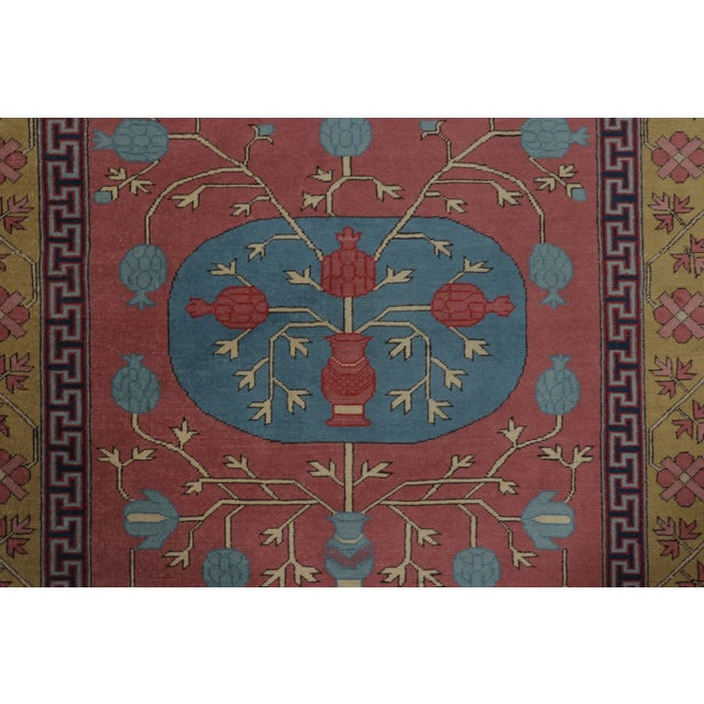 Vintage Turkish Runner With Vase Vinery & Oval Medallions - Rug & Kilim For Sale In New York - Image 6 of 9