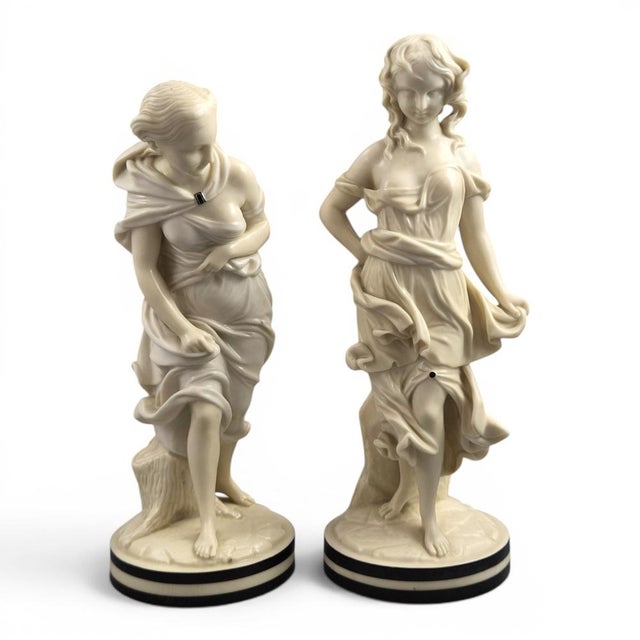 Royal Worcester The Breezes Porcelain Figures from James Hadley, 1800s, Set of 2 For Sale - Image 10 of 10
