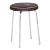 Small Bauhaus Round Leather & Chrome Stool by Robert Sezák, 1940s For Sale