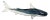Decorative Glass Wildlife Blue Shark Figurine, Large For Sale