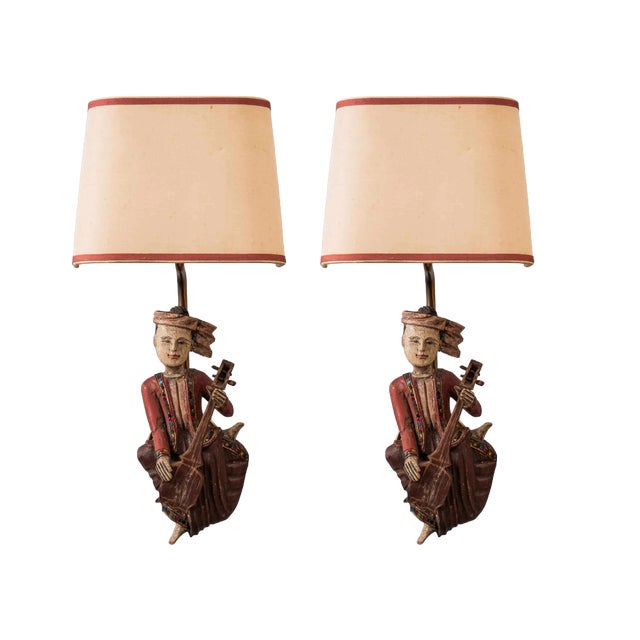 Indian Wall Lamps, Set of 2 For Sale