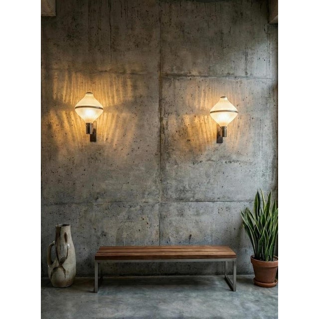 Mid-Century Wall Lamps from Studio B.B.P.R. Polimnia, Italy, 1960s, Set of 2 For Sale - Image 3 of 6