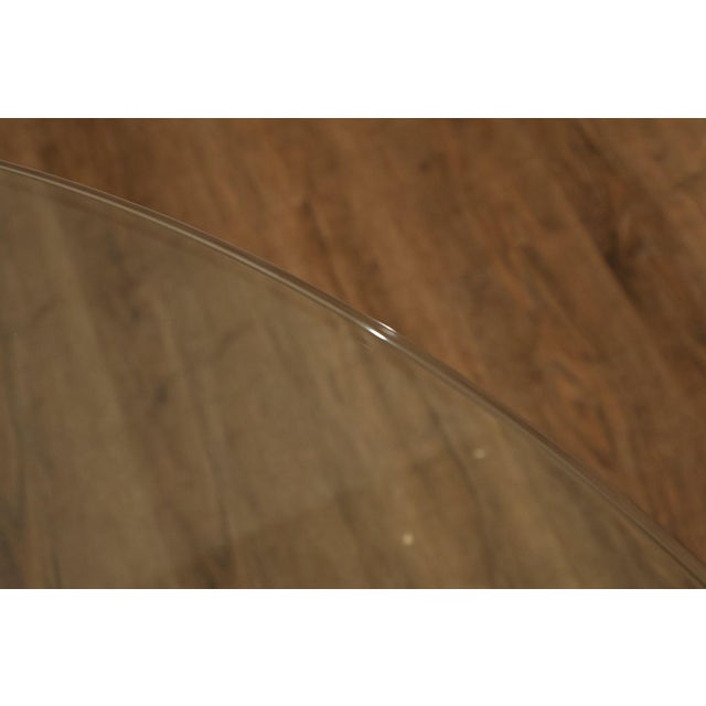 Ficks Reed Round Glass Top 'Sheaf of Wheat' Dining Table For Sale In Philadelphia - Image 6 of 18