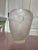 Mid-Century Modern 1980 Frosted Drape Glass Vase For Sale - Image 3 of 6