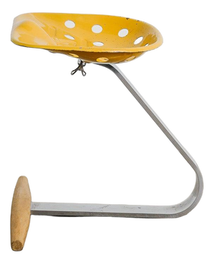 Yellow Italian Mid-Century Mezzadro Stool by Achille & Castiglioni for Zanotta, 1950s