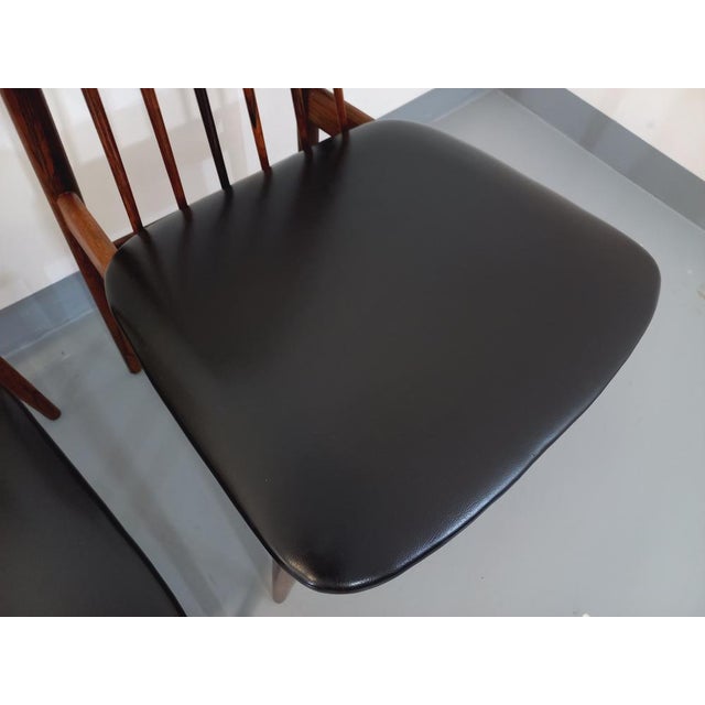 Vintage Scandinavian Style Chairs in Rosewood by Ernst Martin Dettinger for Lucas Schnaidt, 1960s, Set of 4 For Sale - Image 14 of 18