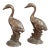 Pair of Brass Crane Birds For Sale
