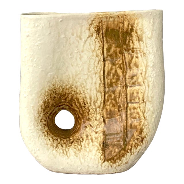 Tall, Visually Interesting, Vintage Japanese Ikebana Vase MCM For Sale